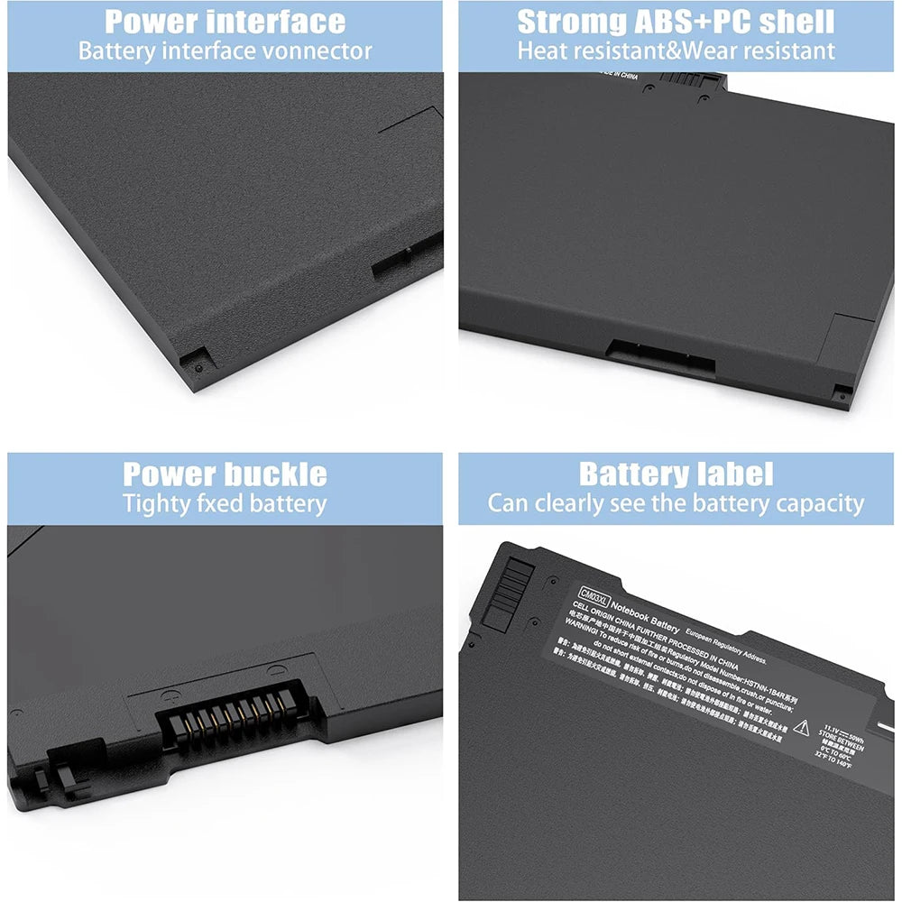 CM03 CM03XL Laptop Battery for HP EliteBook 740 745 750 755 840 845 850 855 G1 G2 Series Notebook CO06XL 716724-421 717376-001