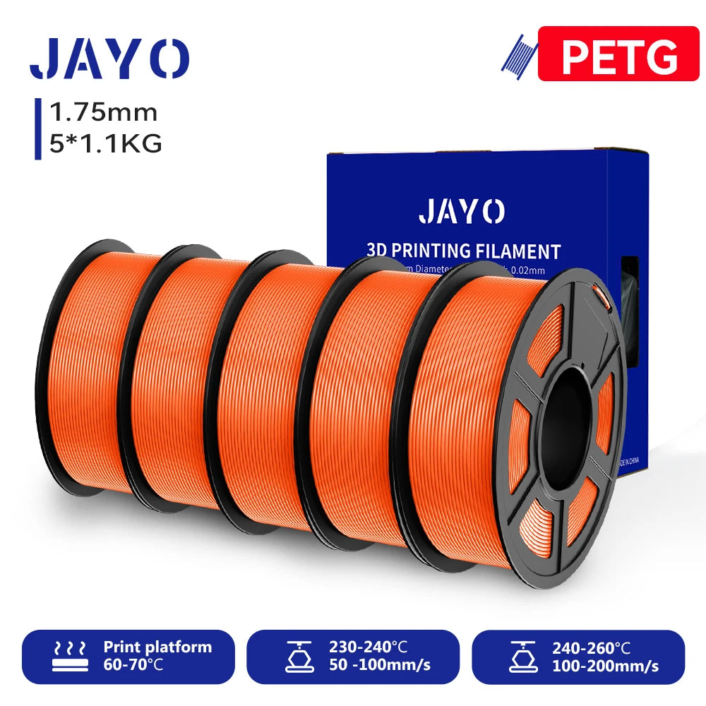 JAYO 3D PETG/PLA/PLA PLUS Printer Filament Macaron Series & No bubbles non-toxic 3D Printing Materials for 3D Printer&3D Pen