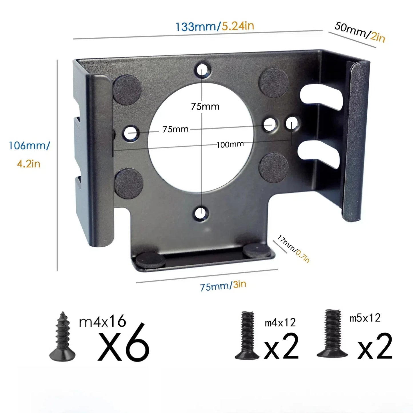Under Desk Mount For Apple Mac mini M4 2024 For Vesa Display Bracket Metal Wall Mount Bracket