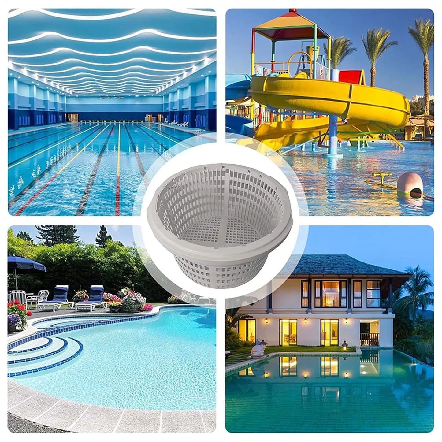 Pool Skimmer Basket Replacement Filter Pool Maintenance Sturdy Pool Filter Basket Debris Catcher Pool Skimmer Net Pond Collector