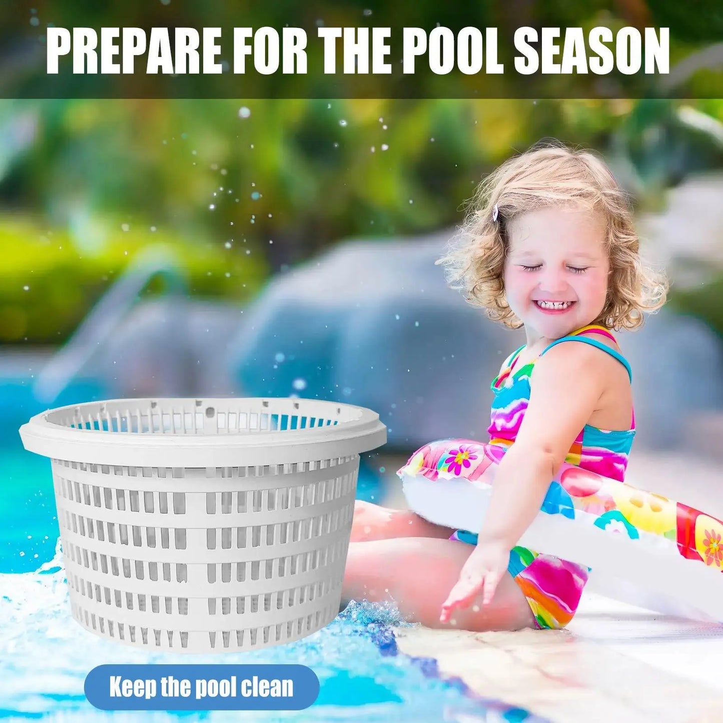 Pool Strainer Basket Filter Swimming Pool Leaf Skimmer Basket Pool Pond Debris Catcher Pool Skimmer Net Replacement