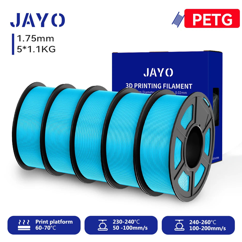 JAYO 3D PETG/PLA/PLA PLUS Printer Filament  Macaron Series & No bubbles non-toxic 3D Printing Materials for 3D Printer&3D Pen