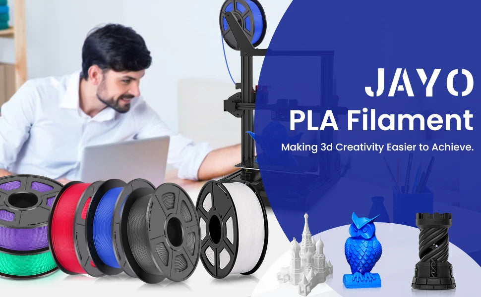 JAYO 3D PETG/PLA/PLA PLUS Printer Filament  Macaron Series & No bubbles non-toxic 3D Printing Materials for 3D Printer&3D Pen
