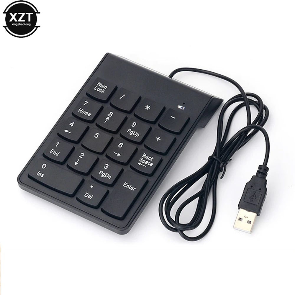 Mini 18 Keys Wireless Numeric Keyboard 2.4GHz USB Numpad Digital Pave Numpad For Accounting Teller Laptop Notebook Tablets