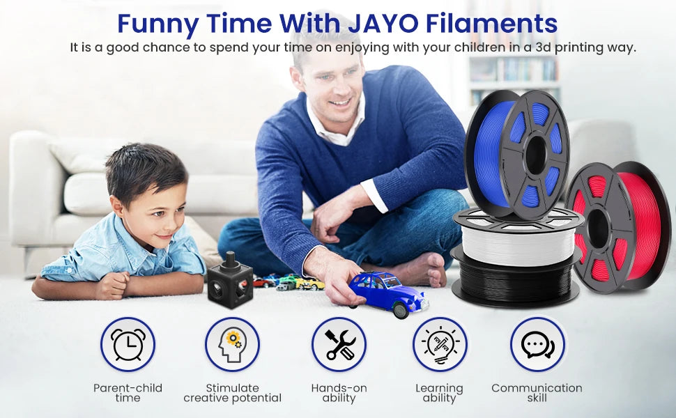 JAYO 3D PETG/PLA/PLA PLUS Printer Filament  Macaron Series & No bubbles non-toxic 3D Printing Materials for 3D Printer&3D Pen