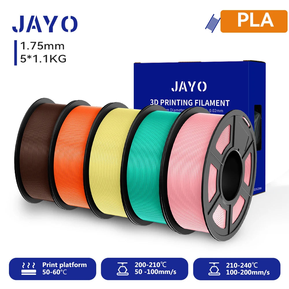 JAYO 3D PETG/PLA/PLA PLUS Printer Filament  Macaron Series & No bubbles non-toxic 3D Printing Materials for 3D Printer&3D Pen