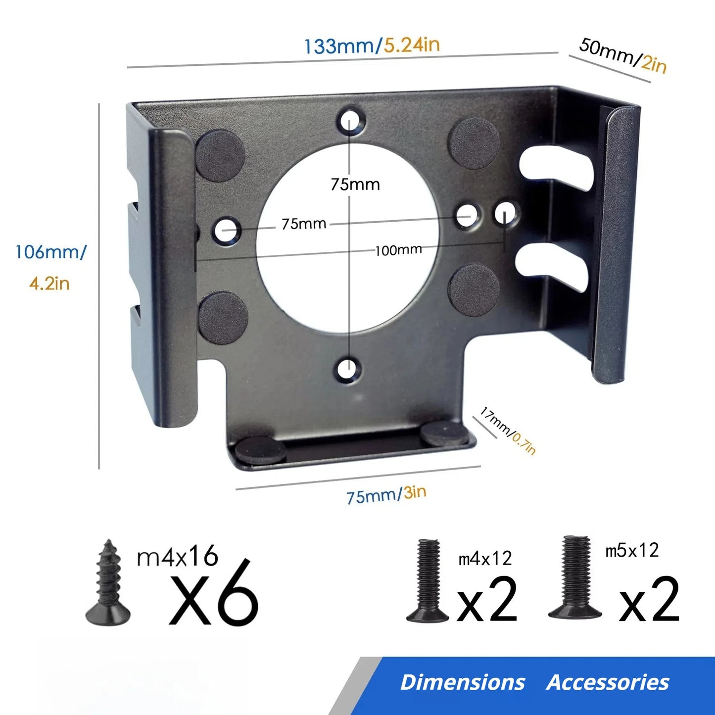 Under Desk Mount For Apple Mac mini M4 2024 For Vesa Display Bracket Metal Wall Mount Bracket