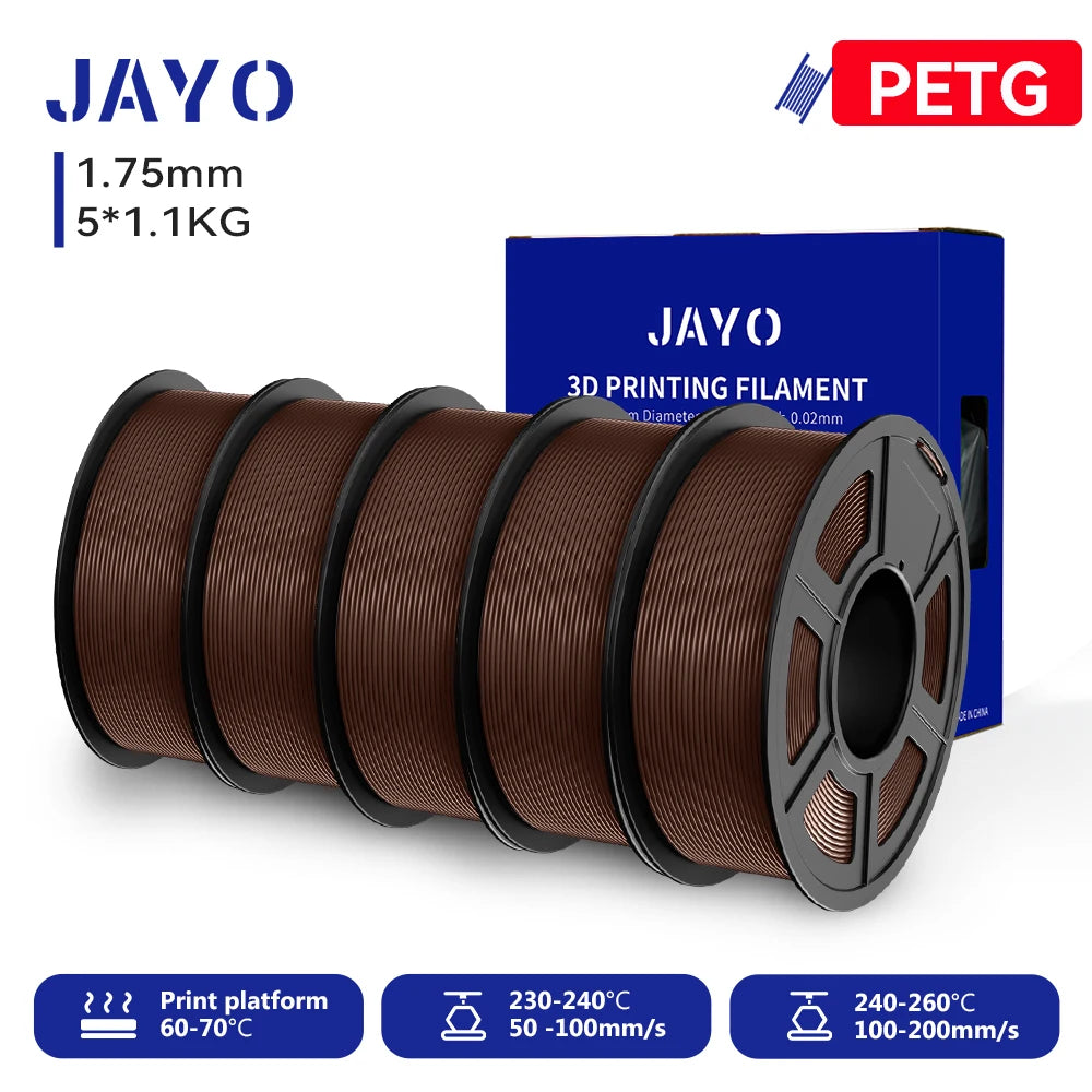 JAYO 3D PETG/PLA/PLA PLUS Printer Filament  Macaron Series & No bubbles non-toxic 3D Printing Materials for 3D Printer&3D Pen