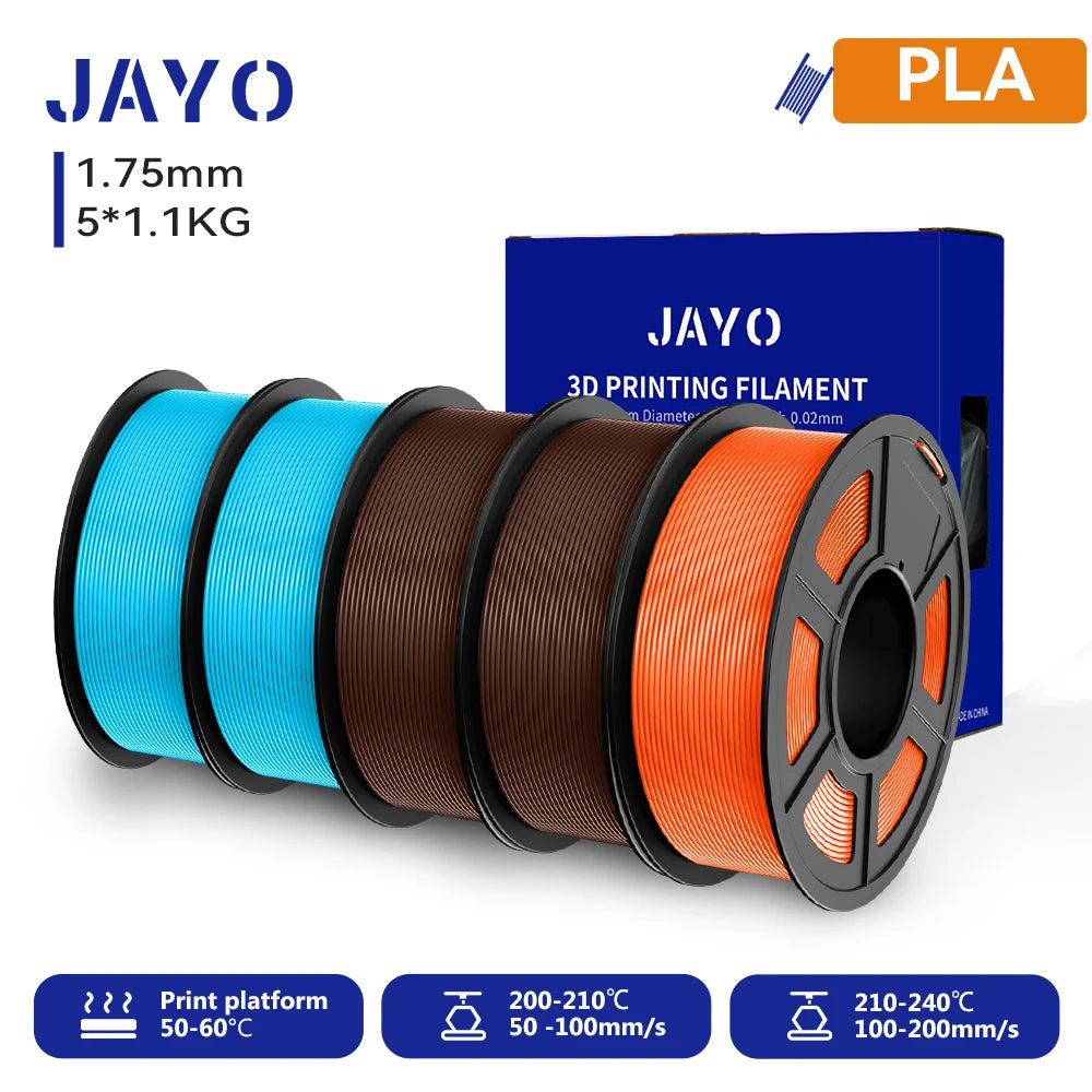 JAYO 3D PETG/PLA/PLA PLUS Printer Filament  Macaron Series & No bubbles non-toxic 3D Printing Materials for 3D Printer&3D Pen