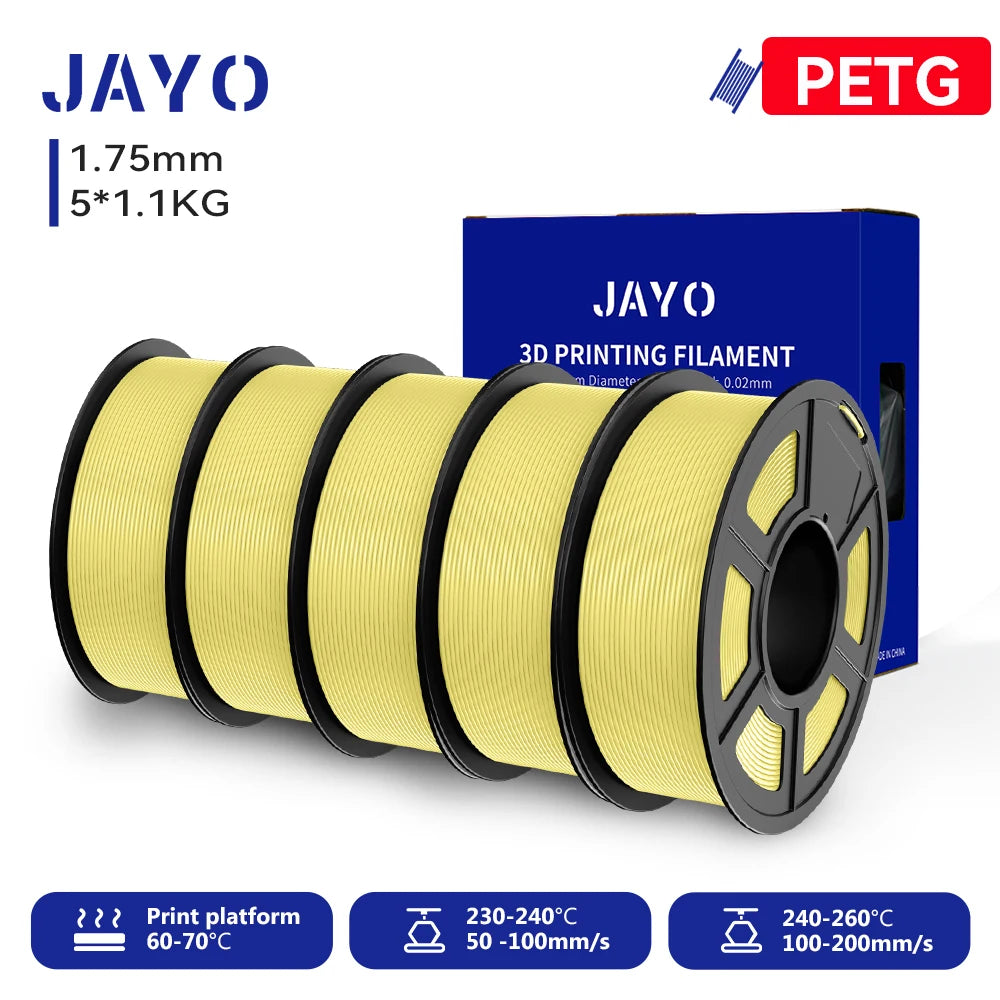 JAYO 3D PETG/PLA/PLA PLUS Printer Filament  Macaron Series & No bubbles non-toxic 3D Printing Materials for 3D Printer&3D Pen
