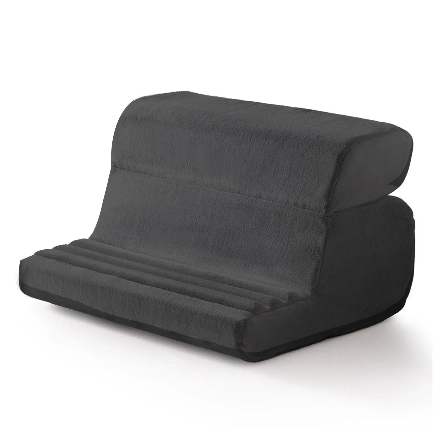 Xnyocn Tablet Pillow Holder Foldable IPad Stand for Lap Bed and Desk Tablet Soft Pad Dock with Pocket Stylus Mount for IPad Pro