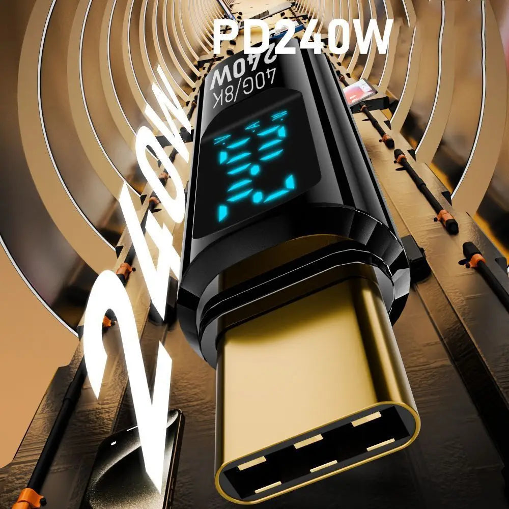 1 PCS Digital LED Display USB 4 Type-C Adapter 8K 60HZ PD 240W OTG Converter 40Gbps Full Function Power Meter Tester