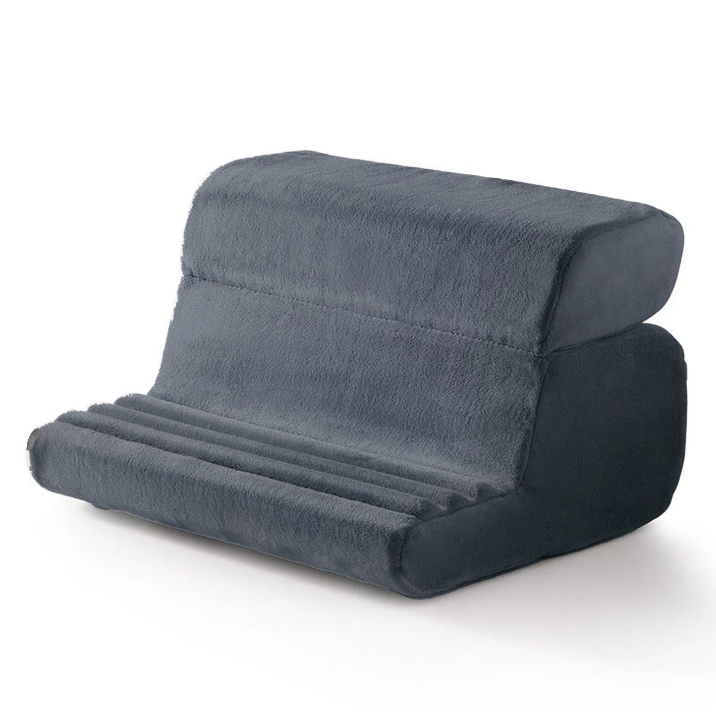 Xnyocn Tablet Pillow Holder Foldable IPad Stand for Lap Bed and Desk Tablet Soft Pad Dock with Pocket Stylus Mount for IPad Pro