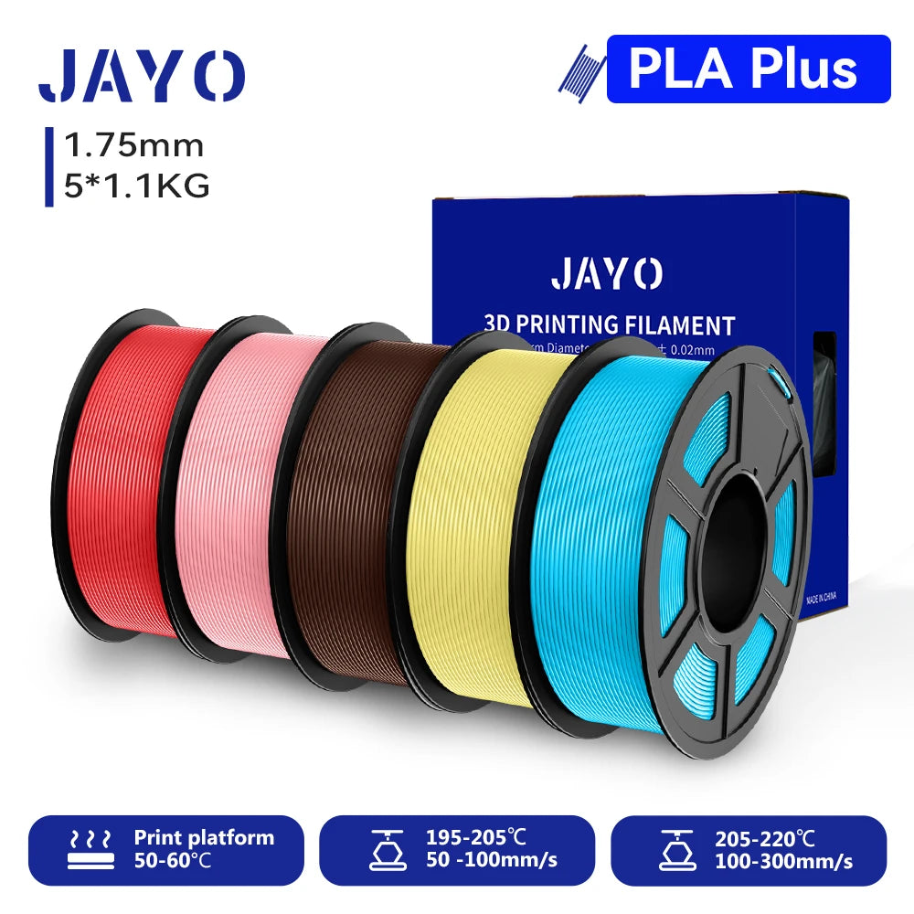 JAYO 3D PETG/PLA/PLA PLUS Printer Filament  Macaron Series & No bubbles non-toxic 3D Printing Materials for 3D Printer&3D Pen