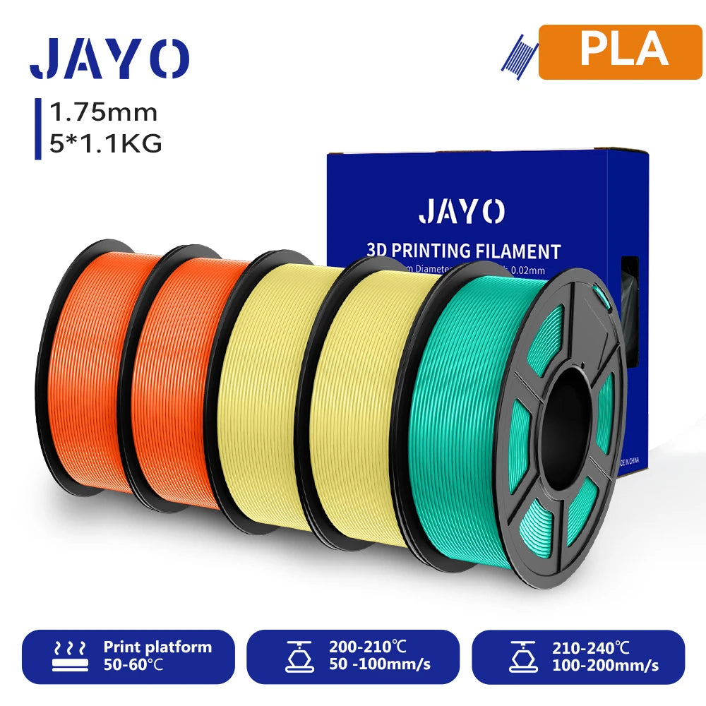 JAYO 3D PETG/PLA/PLA PLUS Printer Filament  Macaron Series & No bubbles non-toxic 3D Printing Materials for 3D Printer&3D Pen