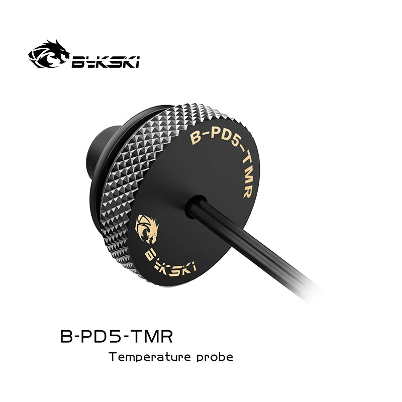 BYKSKI G1/4 Temperature Measurement Plug Sealing Lock Water Cooling PC Application Accessories Metal Fitting B-PD5-TMR