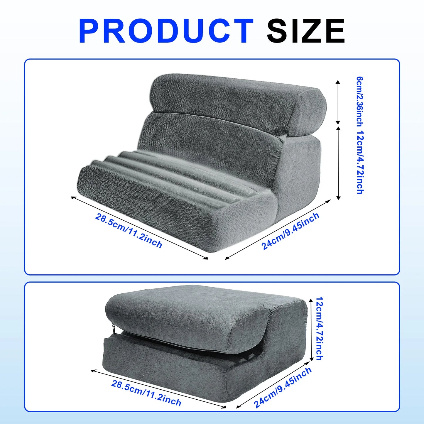 Xnyocn Tablet Pillow Holder Foldable IPad Stand for Lap Bed and Desk Tablet Soft Pad Dock with Pocket Stylus Mount for IPad Pro