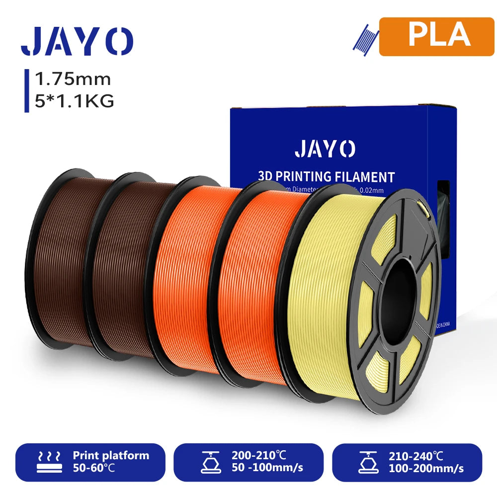 JAYO 3D PETG/PLA/PLA PLUS Printer Filament  Macaron Series & No bubbles non-toxic 3D Printing Materials for 3D Printer&3D Pen