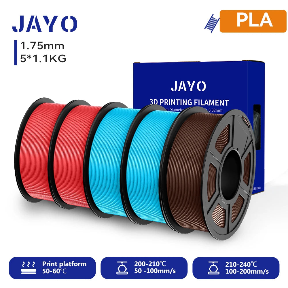 JAYO 3D PETG/PLA/PLA PLUS Printer Filament  Macaron Series & No bubbles non-toxic 3D Printing Materials for 3D Printer&3D Pen