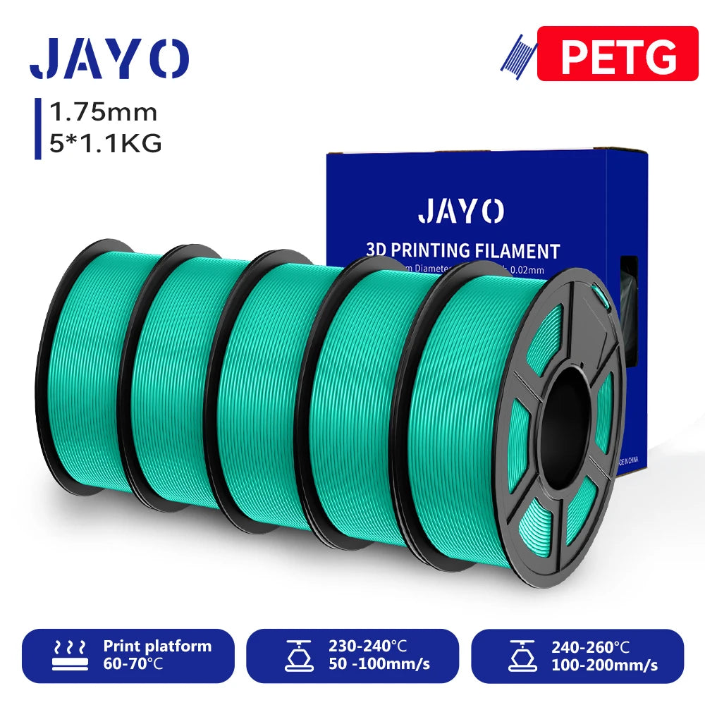 JAYO 3D PETG/PLA/PLA PLUS Printer Filament  Macaron Series & No bubbles non-toxic 3D Printing Materials for 3D Printer&3D Pen