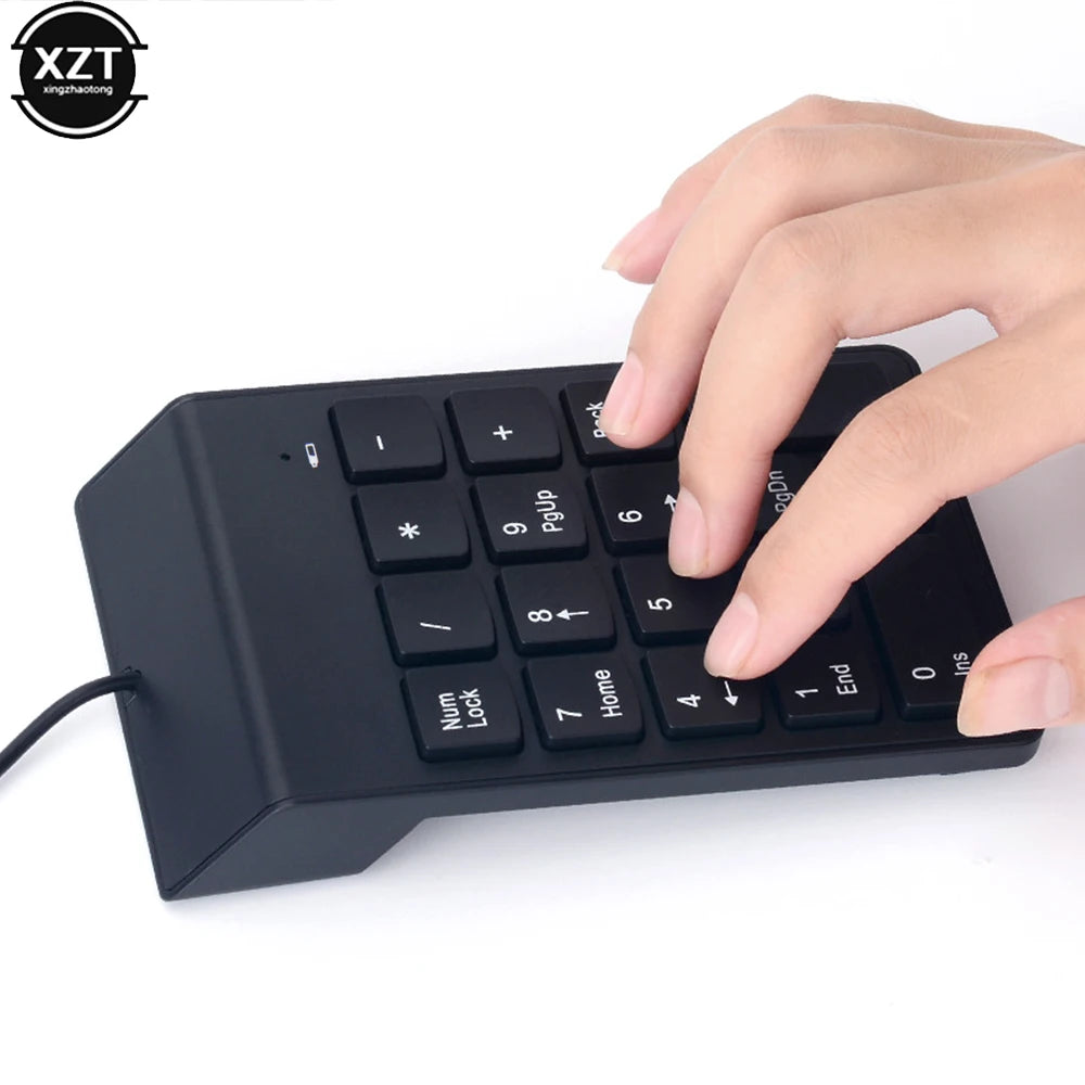 Mini 18 Keys Wireless Numeric Keyboard 2.4GHz USB Numpad Digital Pave Numpad For Accounting Teller Laptop Notebook Tablets