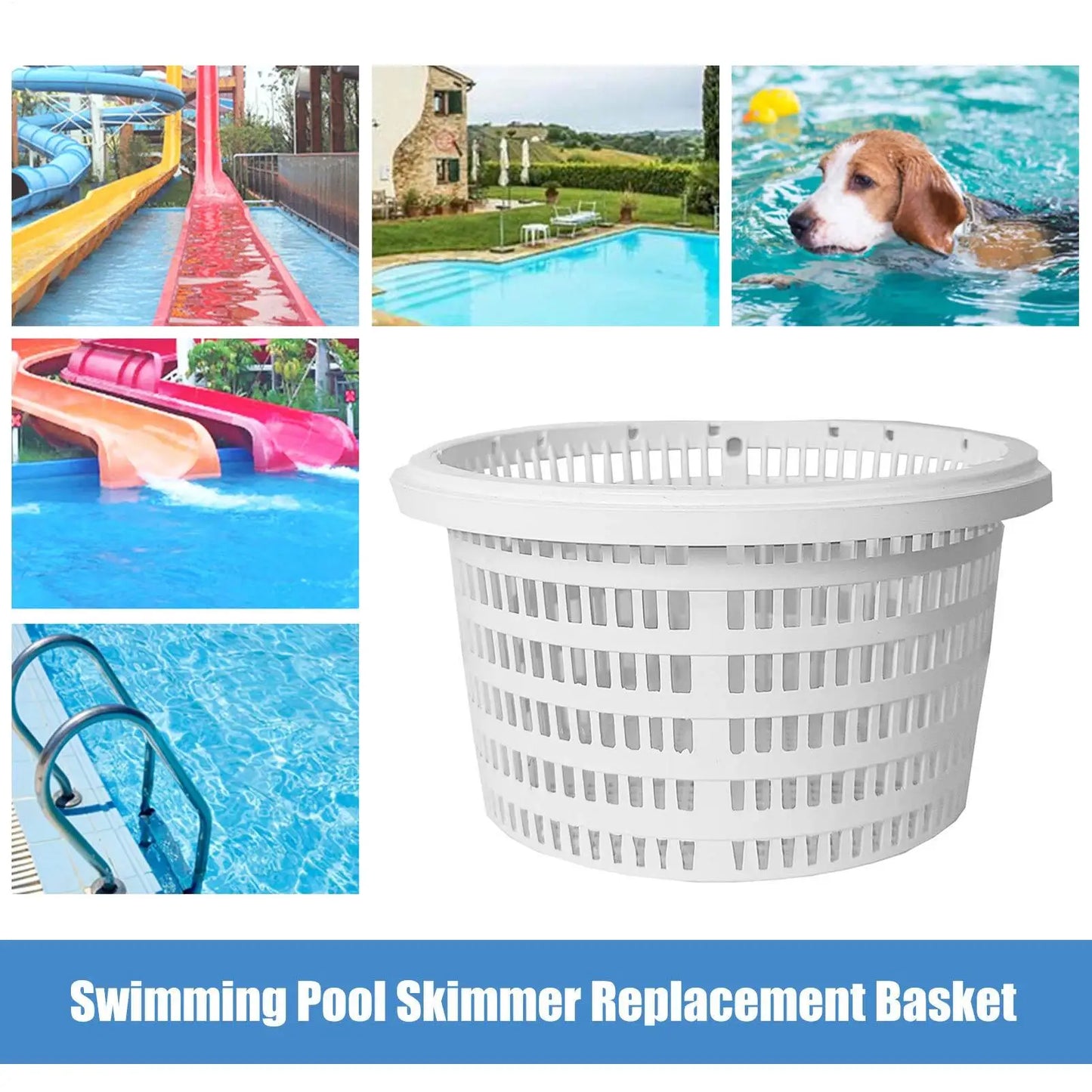 Pool Strainer Basket Filter Swimming Pool Leaf Skimmer Basket Pool Pond Debris Catcher Pool Skimmer Net Replacement
