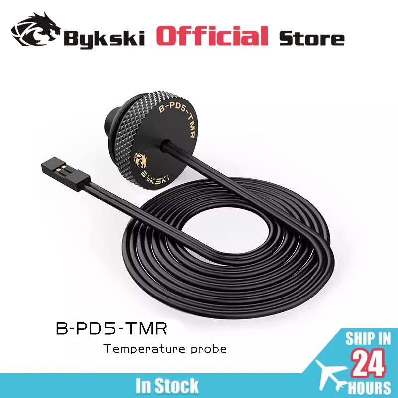 BYKSKI G1/4 Temperature Measurement Plug Sealing Lock Water Cooling PC Application Accessories Metal Fitting B-PD5-TMR