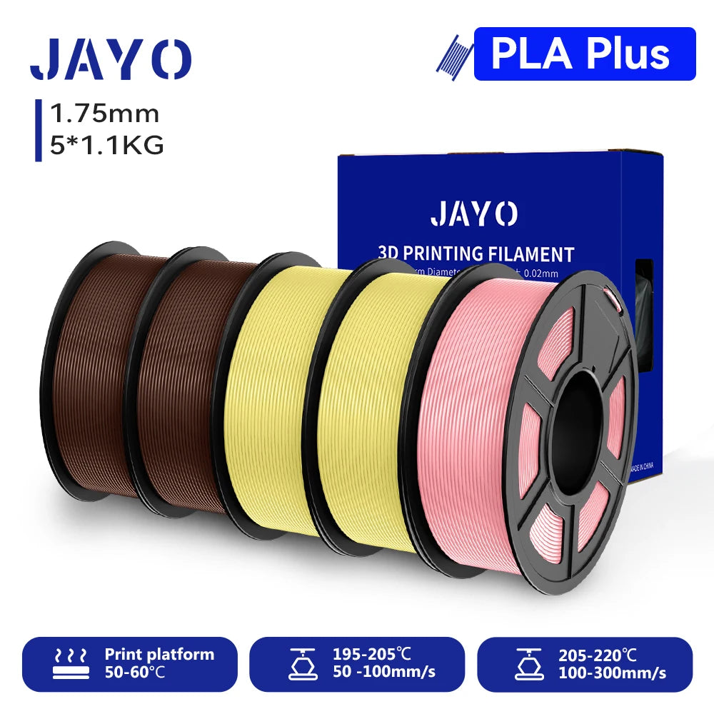 JAYO 3D PETG/PLA/PLA PLUS Printer Filament  Macaron Series & No bubbles non-toxic 3D Printing Materials for 3D Printer&3D Pen