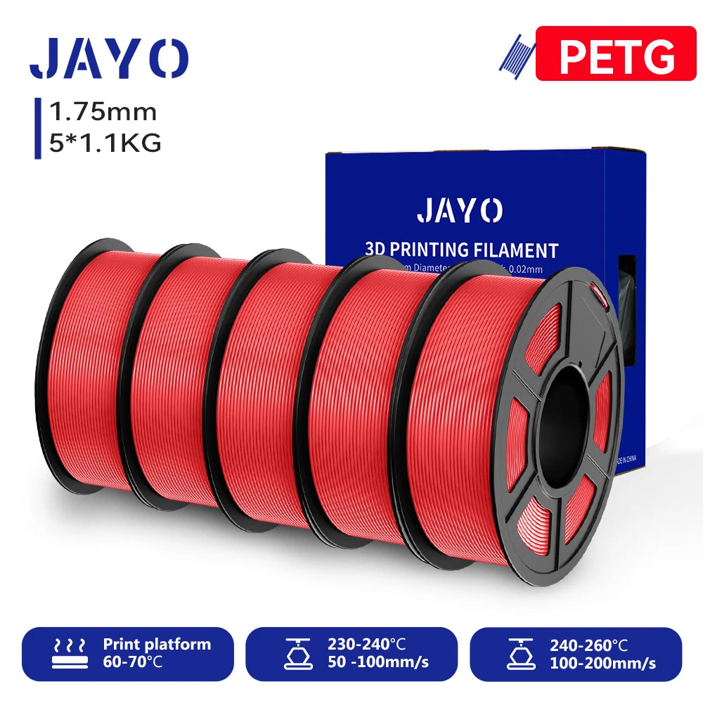 JAYO 3D PETG/PLA/PLA PLUS Printer Filament  Macaron Series & No bubbles non-toxic 3D Printing Materials for 3D Printer&3D Pen