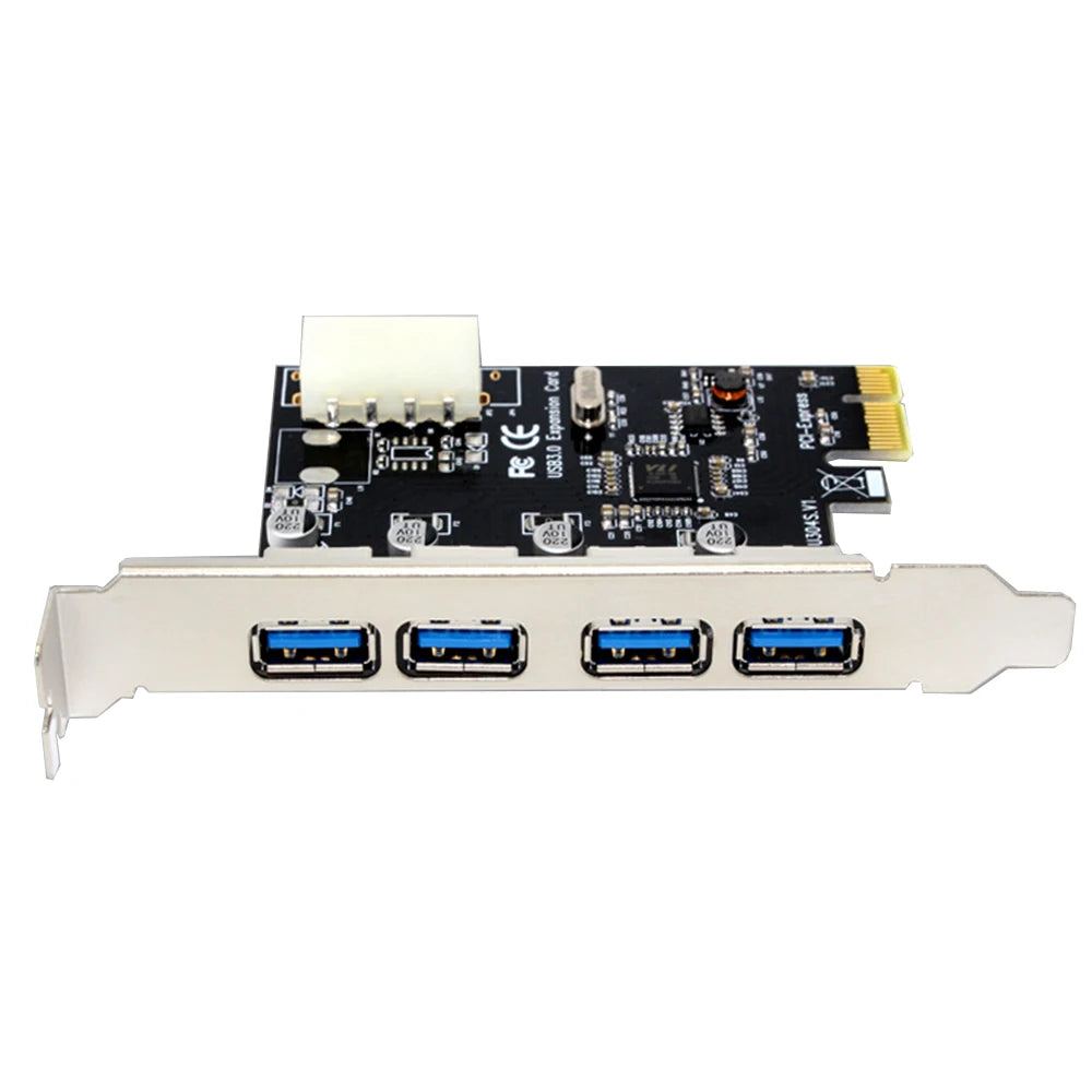 4 Port USB 3.0 PCIe Expansion Card PCI Express PCIe USB Hub Adapter 4-port USB3.0 Controller high-speed computing